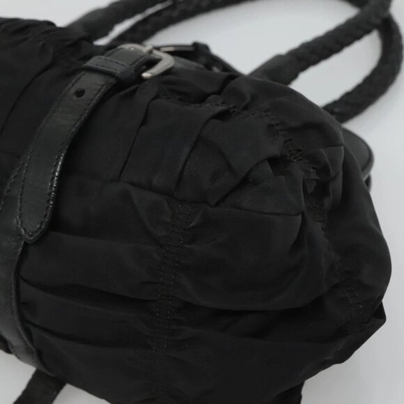 PRADA Shoulder Bag Nylon Black Auth SW793 - Picture 4 of 16